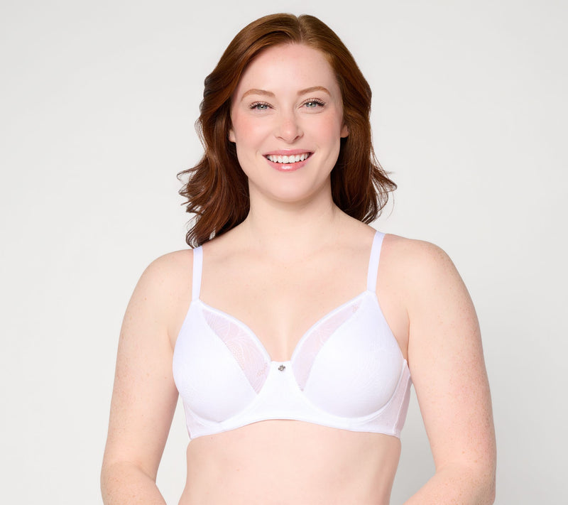 Breezies Fan Lace Unlined Underwire Bra — View 7