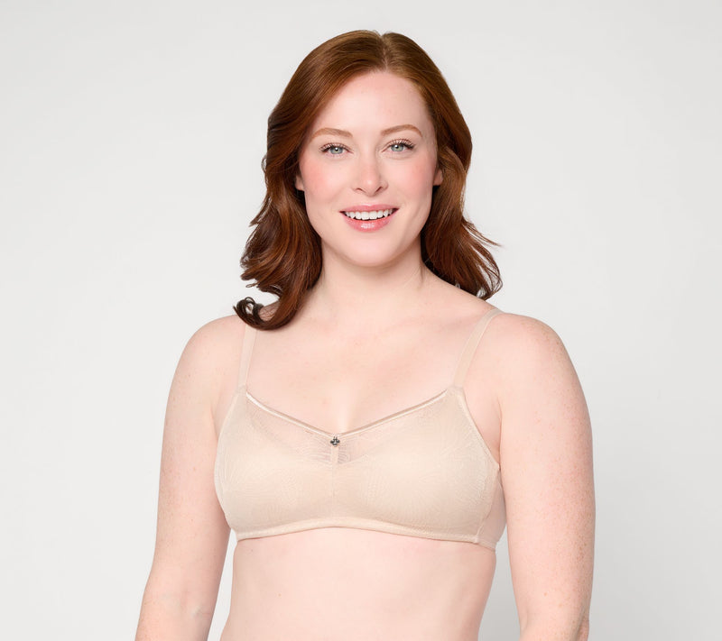 Breezies Fan Lace Unlined Wirefree Bra — View 5