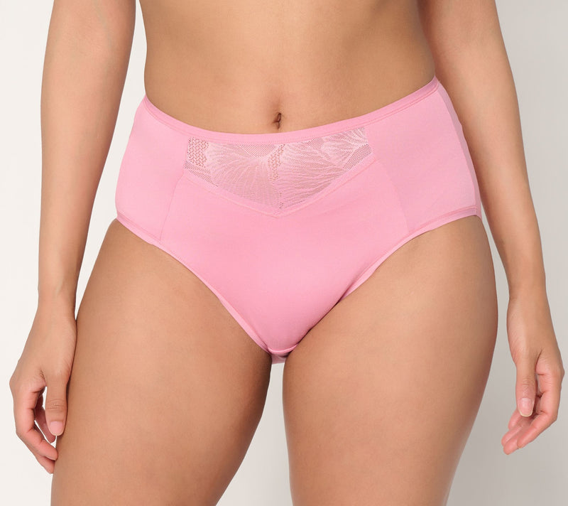 Breezies Fan Lace Hi Cut Panty Set of 3 — View 2