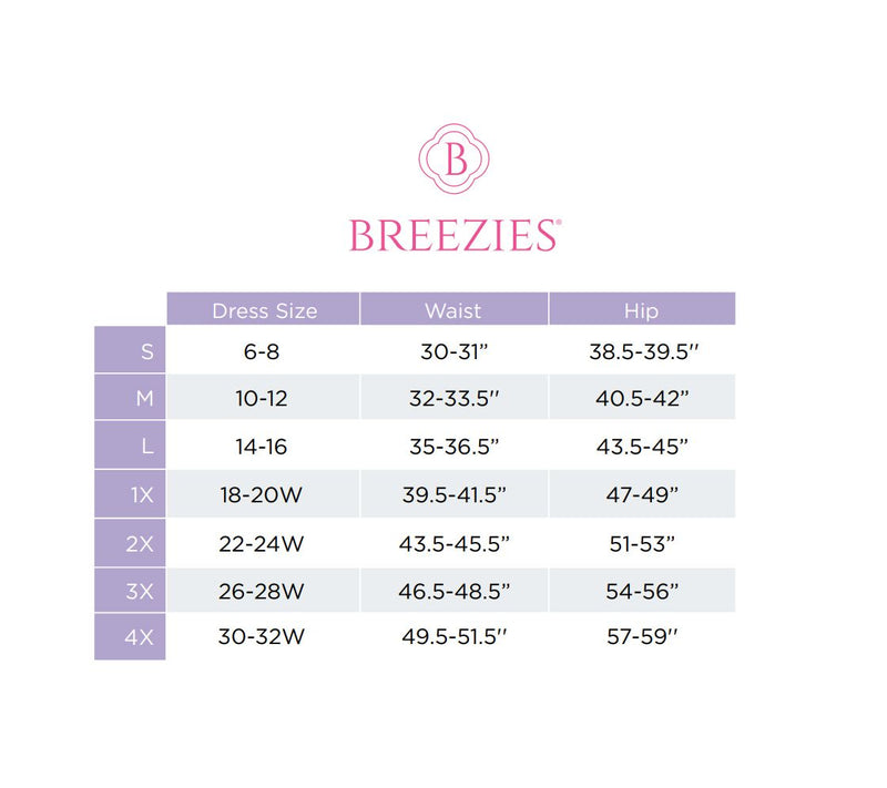 Breezies Seamless Comfort Long Leg Panty with Scallop 3 Pack — View 4