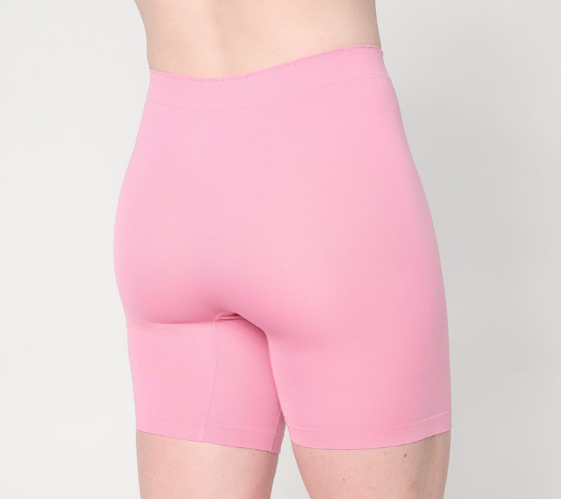 Breezies Seamless Comfort Long Leg Panty with Scallop 3 Pack — View 3