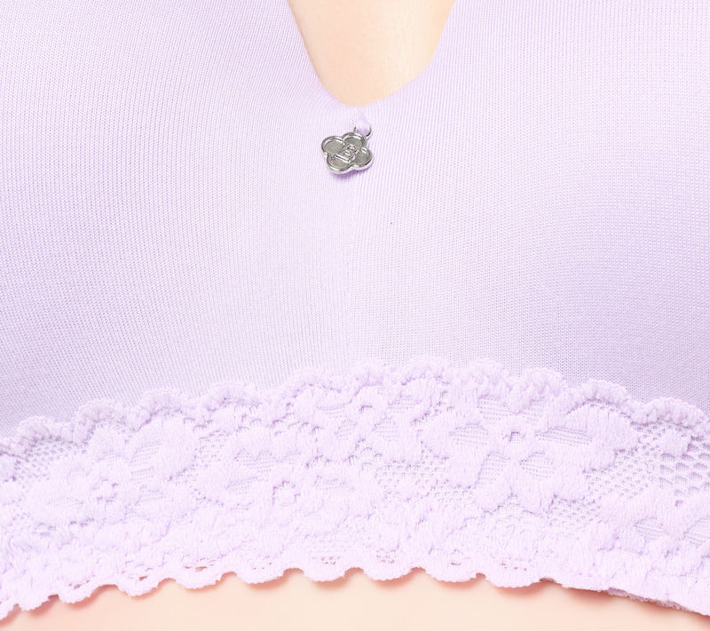Breezies Lace Touch Underwire T-Shirt Bra — View 4