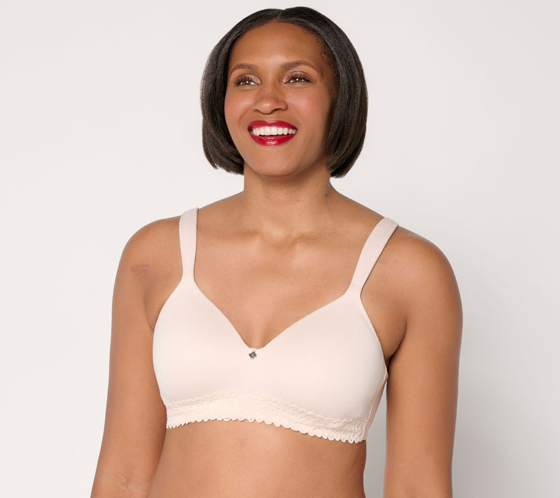 Breezies Lace Touch Wirefree T-Shirt Bra — Main view