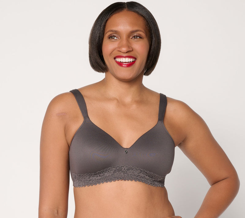 Breezies Lace Touch Wirefree T-Shirt Bra — View 5