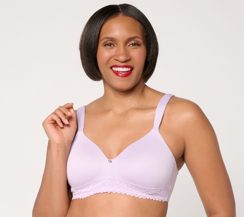 Breezies Lace Touch Wirefree T-Shirt Bra — View 7