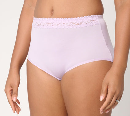 Breezies Lace Touch Full Brief Panty Set of 3