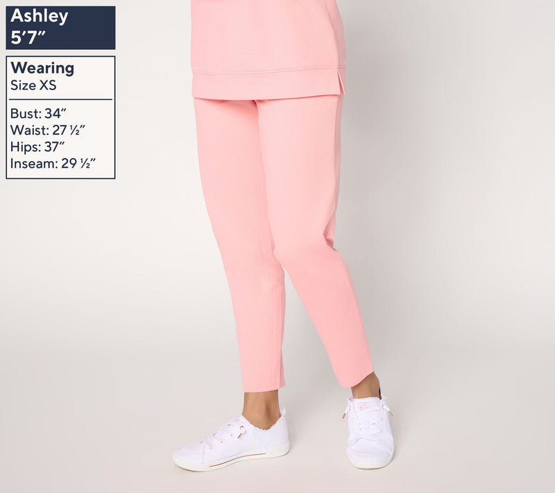 Denim & Co Regular EasyWear French Terry Ankle Pants — View 3