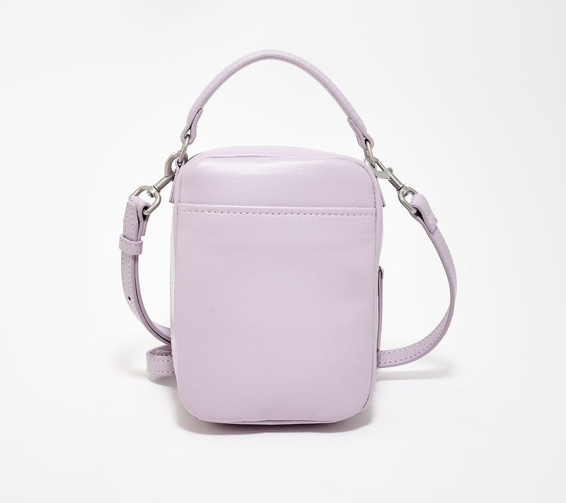 American Leather Co. Tribeca Leather Crossbody w/ Top Handle — View 5