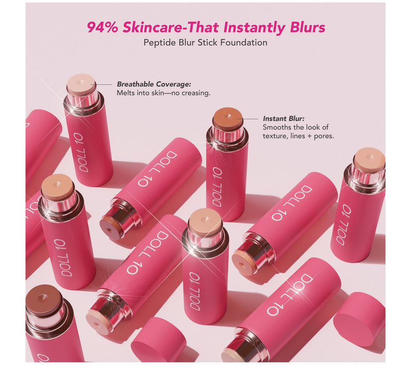 Doll 10 Peptide Blur Stick Foundation with Brush — View 28