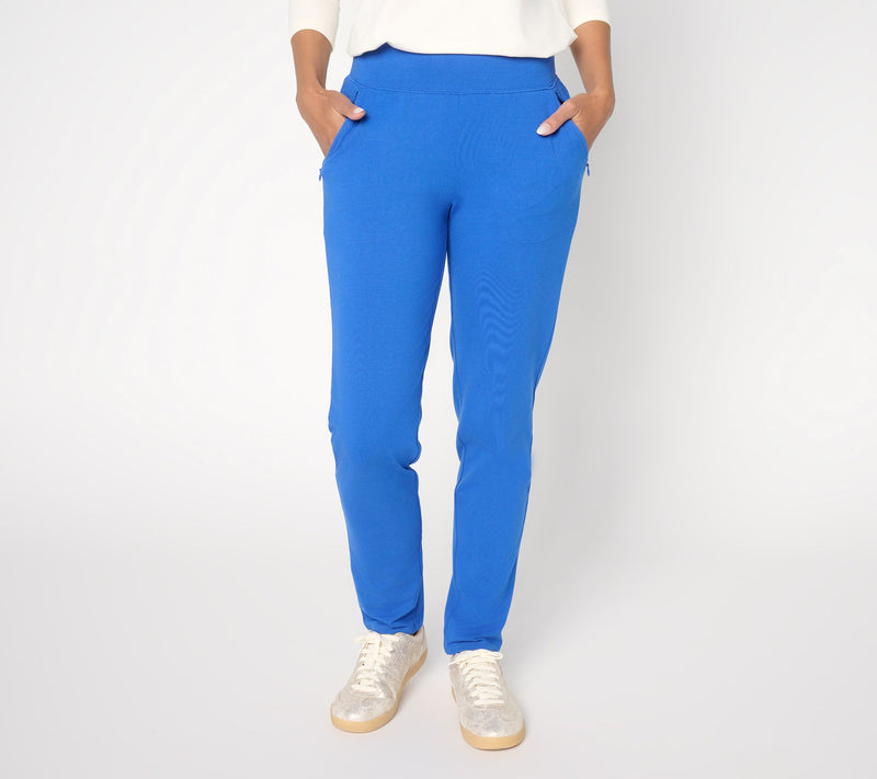 Denim & Co. Regular Duo Stretch Slim Leg Pants w/ Zip Pockets — View 11