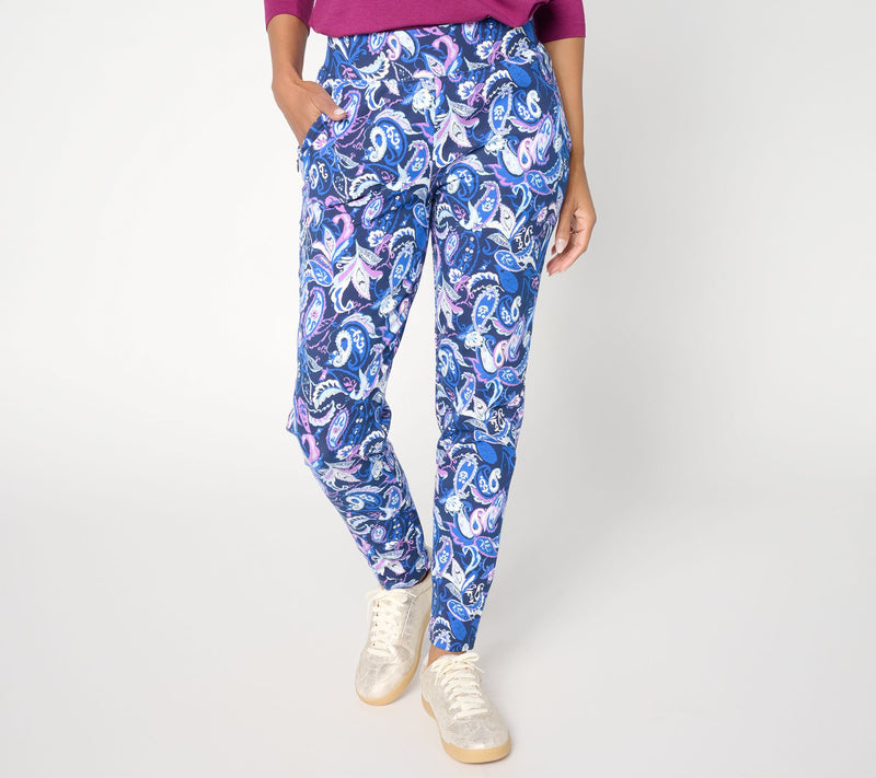 Denim & Co. Regular Duo Stretch Slim Leg Pants w/ Zip Pockets — View 13