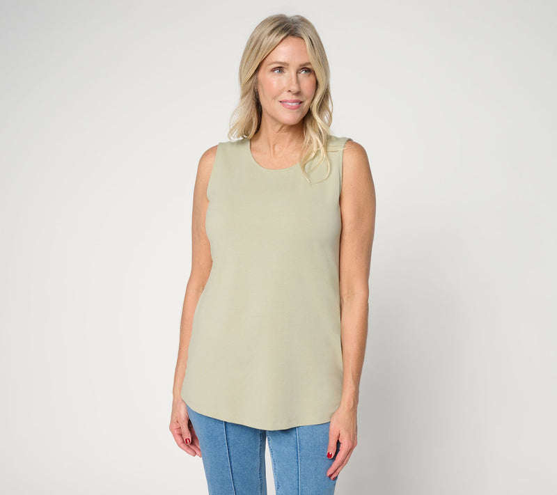 Denim & Co. Essentials Perfect Jersey Round Neck Tank Top — View 13