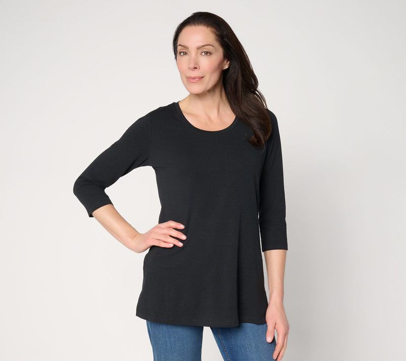 Denim & Co. Essentials Regular So Soft Jersey Scoop Neck Tunic — View 13