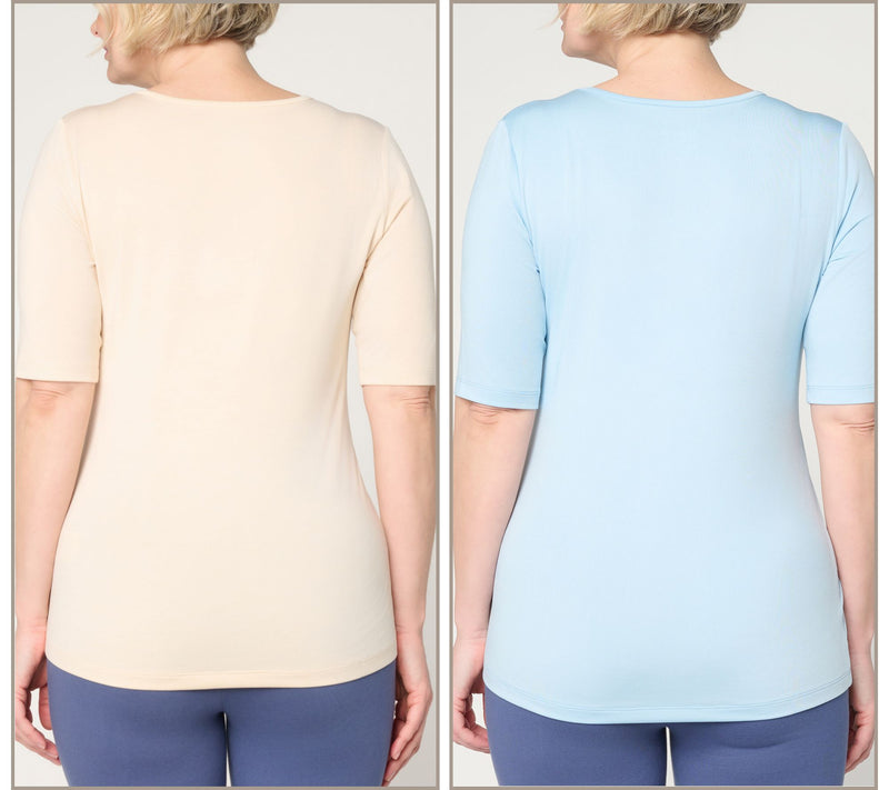 Denim & Co. Active Cool to the Touch 2-Pack Tops — View 4