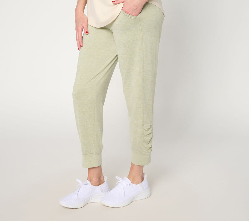 Denim & Co. Active Regular Cool to the Touch Ruched Joggers — Main view