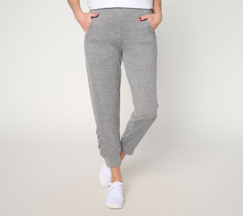 Denim & Co. Active Regular Cool to the Touch Ruched Joggers — View 11
