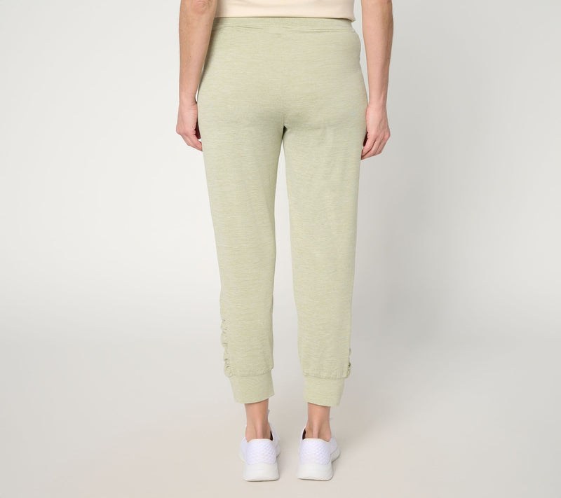 Denim & Co. Active Petite Cool to the Touch Ruched Joggers — View 4