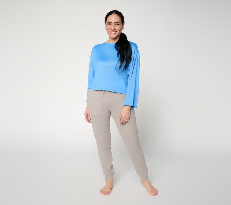 MUK LUKS Luxe Butterknit Topper — View 10