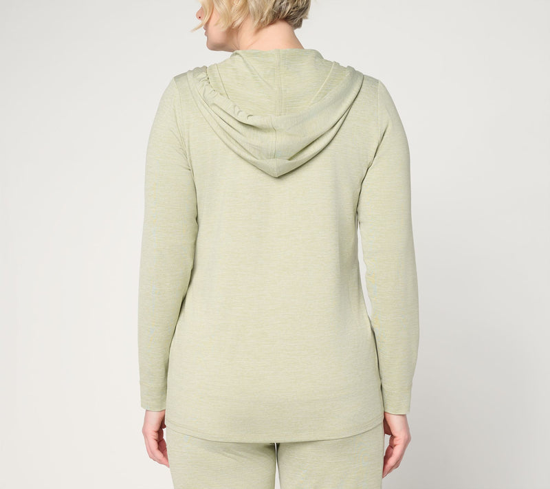 Denim & Co. Active Cool to the Touch Jersey Jacket w/ Hood — View 4
