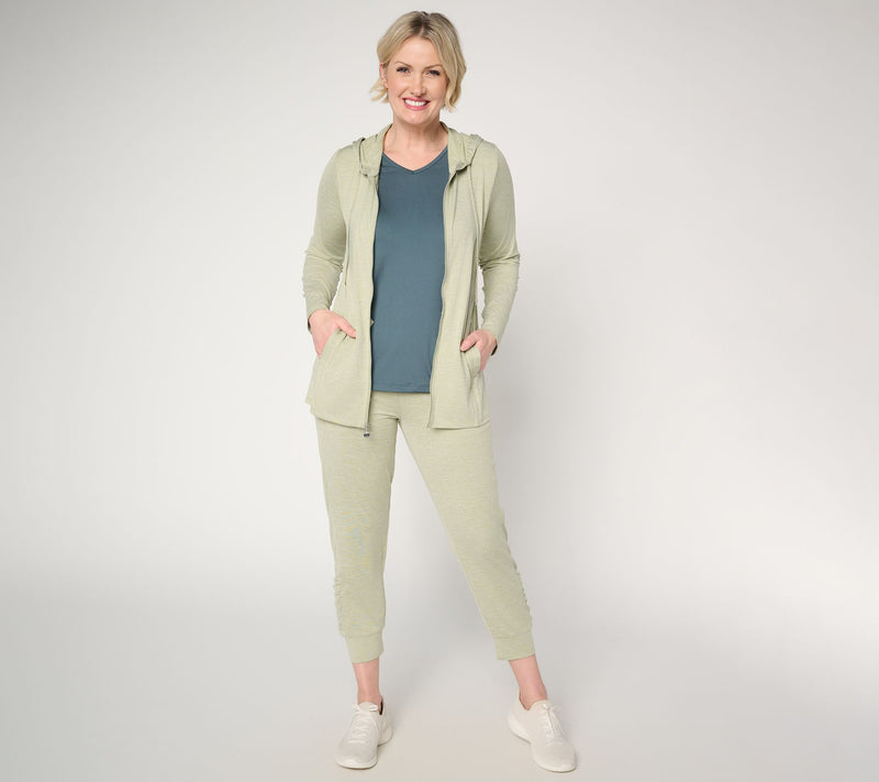 Denim & Co. Active Cool to the Touch Jersey Jacket w/ Hood — View 5