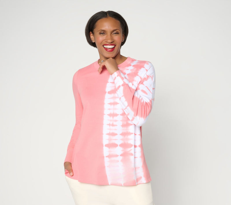AnyBody French Terry Tie Dye Sweatshirt — View 14