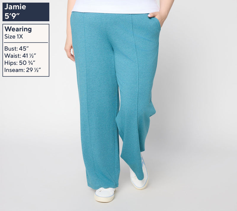 AnyBody Regular Cozy Knit French Terry Straight Leg Pants — View 4