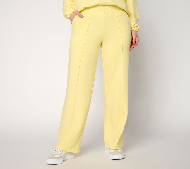 AnyBody Tall Cozy Knit French Terry Straight Leg Pants — Main view