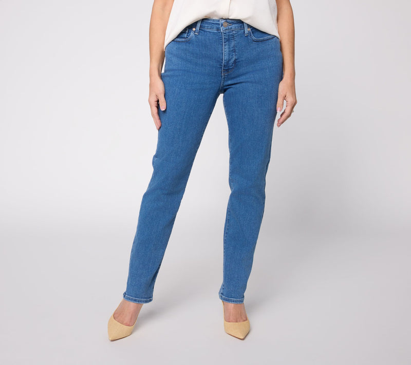 NYDJ Sheri Slim Petite Full Length Jeans — View 11