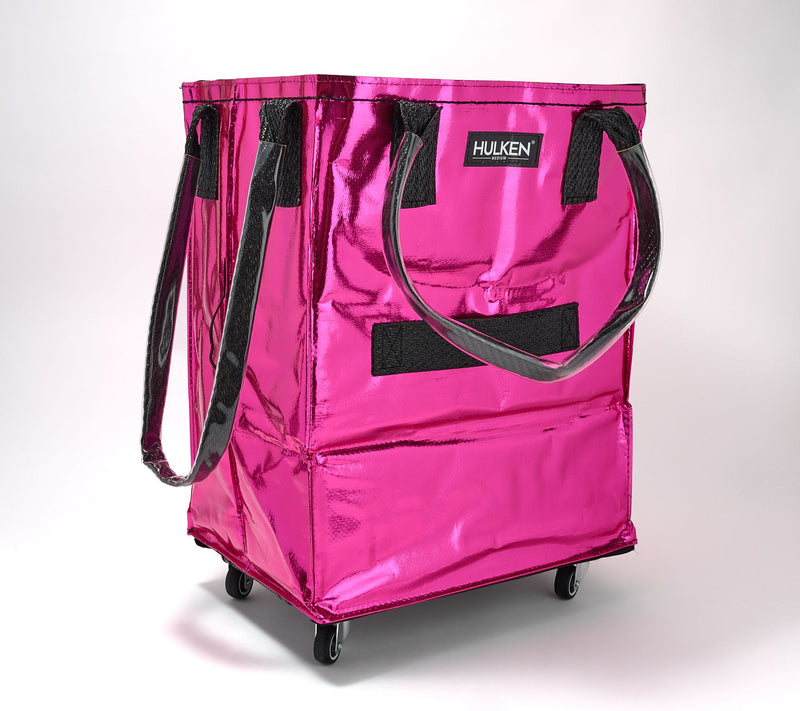 Hulken Medium Rolling Tote Bag with Zip Top & Button Closure — View 6