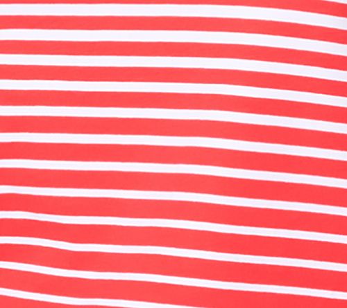 Denim & Co. Americana Striped French Terry Crew Neck Top — View 6