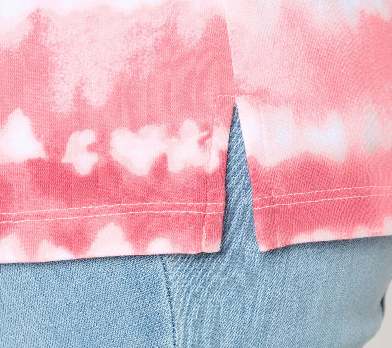 Denim & Co. Printed Favorite Jersey Elbow Sleeve Scoop Neck Top — View 6