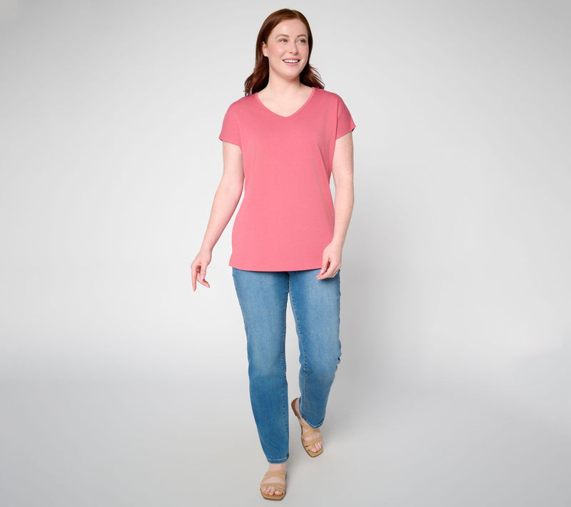 Denim & Co. Essentials Favorite Jersey 2-Pack Dolman Sleeve Tops — View 12
