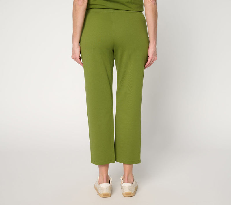 Denim & Co. Petite EasyWear French Terry Straight Leg Crop Pants — View 16