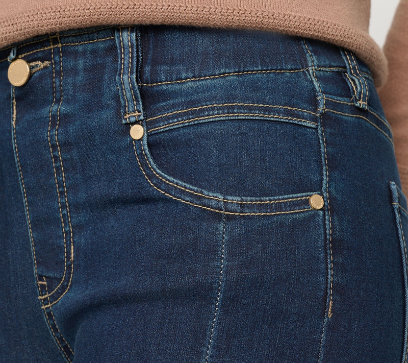 Liverpool Los Angeles Gia Glider Pull-On Seamed Jeans- Nw Hamps — View 5