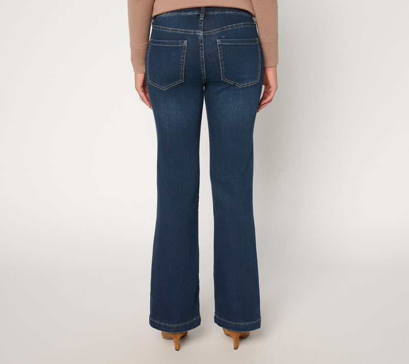 Liverpool Los Angeles Gia Glider Pull-On Seamed Jeans- Nw Hamps — View 3