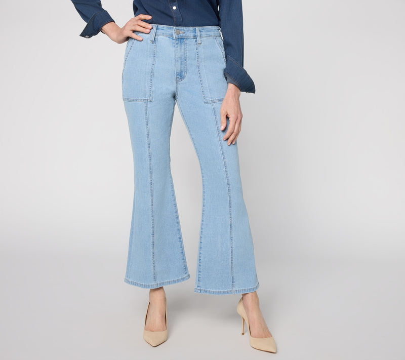 Liverpool Los Angeles Crop Jeans with Utility Detail - Fortworth Lt — Main view