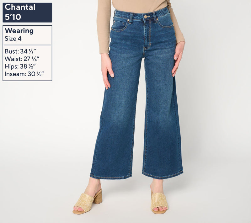 Liverpool Los Angeles Wide Leg Hi-Rise Jeans - Seattle Dark — View 4
