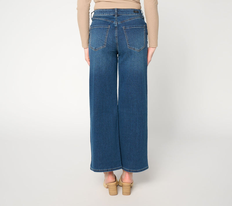 Liverpool Los Angeles Wide Leg Hi-Rise Jeans - Seattle Dark — View 5