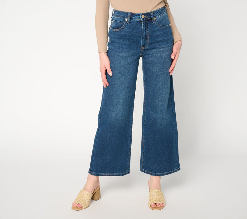 Liverpool Los Angeles Wide Leg Hi-Rise Jeans - Seattle Dark — Main view