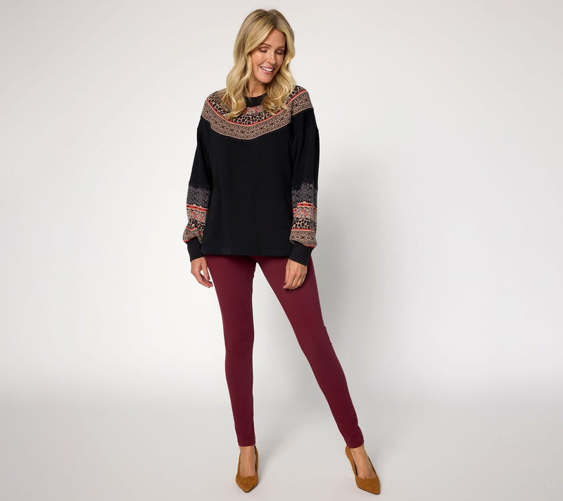 LOGO by Lori Goldstein Regular Full Length Pull On Legging — View 15