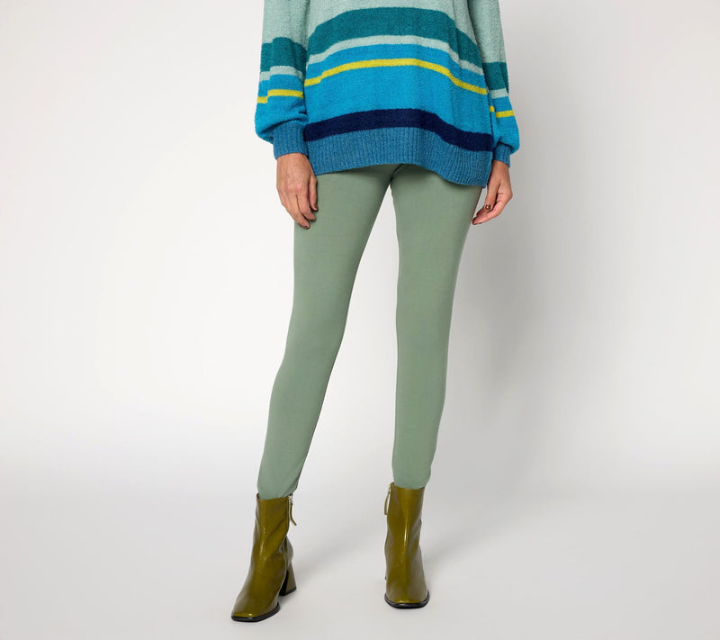 LOGO by Lori Goldstein Regular Full Length Pull On Legging — View 9