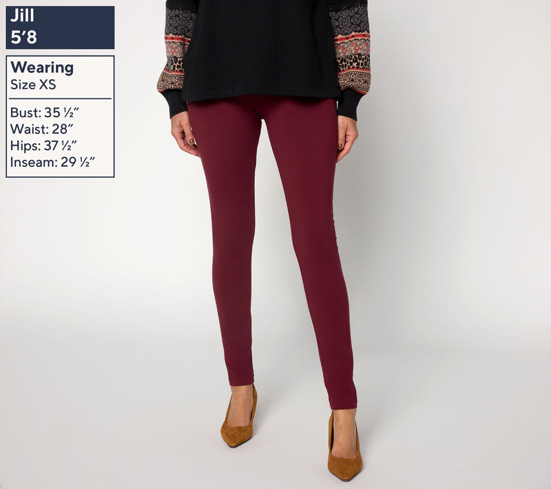 LOGO by Lori Goldstein Petite Full Length Pull On Legging — View 13