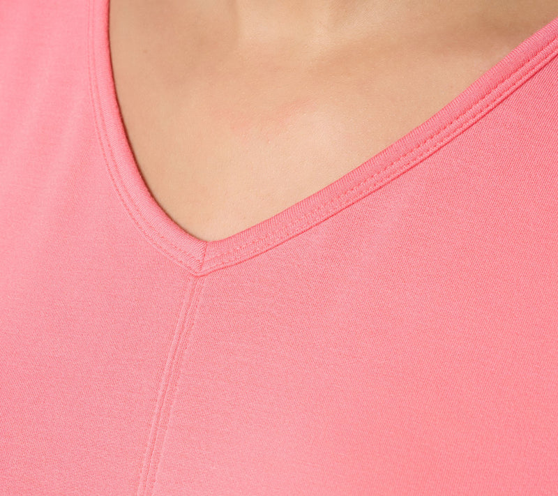Anybody Micro Modal Brushed Knit Dolman Tee with Support System — View 5