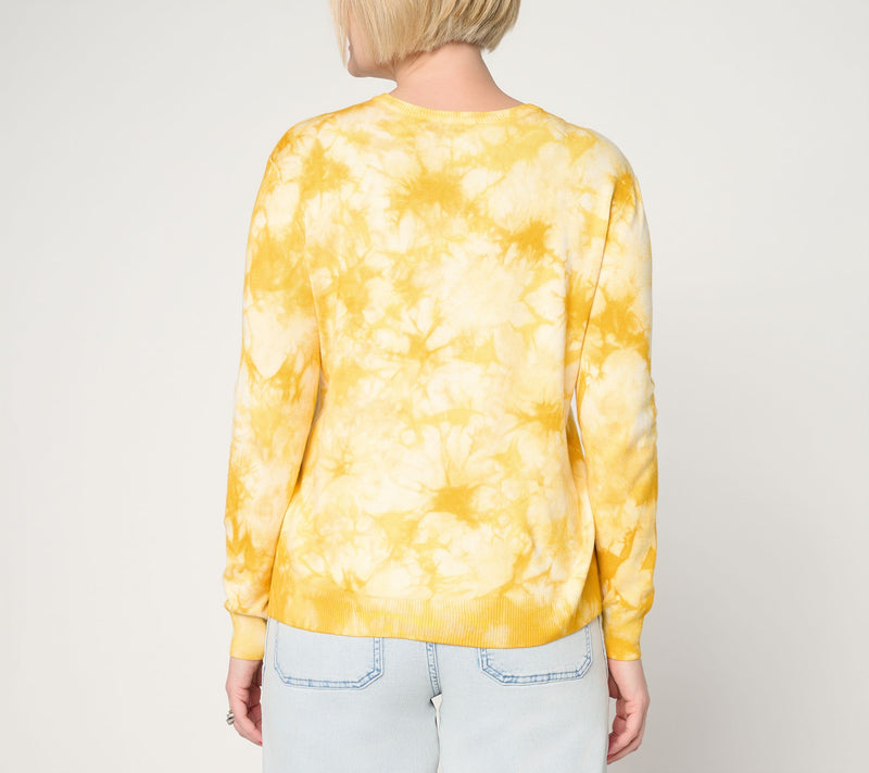 LOGO by Lori Goldstein Tie Dye Sweater — View 4