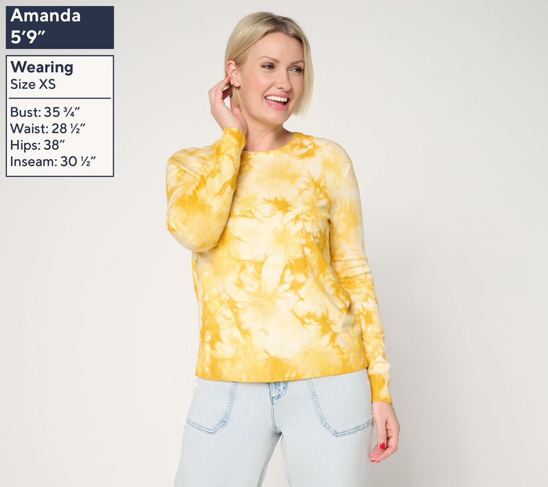 LOGO by Lori Goldstein Tie Dye Sweater — View 3
