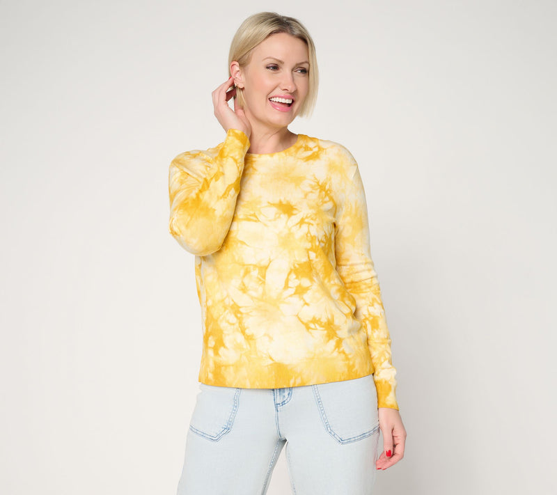 LOGO by Lori Goldstein Tie Dye Sweater — View 10