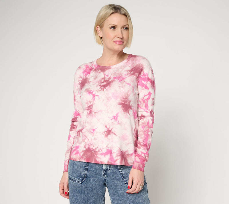 LOGO by Lori Goldstein Tie Dye Sweater — View 12