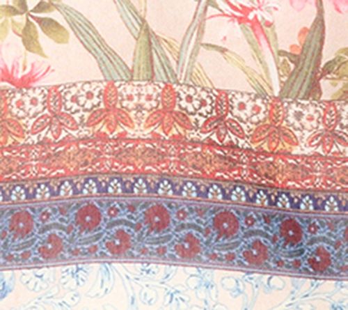 Susan Graver Regular Printed Woven Peasant Tunic & Knit Tank Set — View 4
