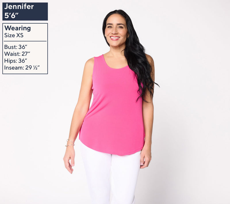 Susan Graver Essentials Liquid Knit Set of 2 Tanks — View 11