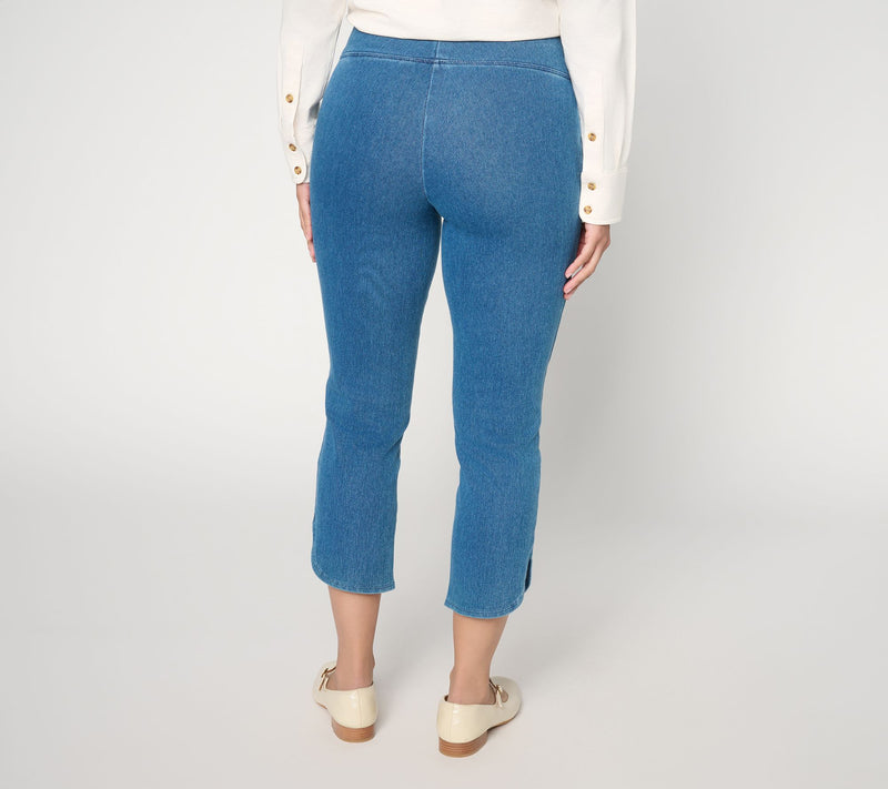 Women with Control Regular Prime Stretch Straight Leg Crop Pants — View 3